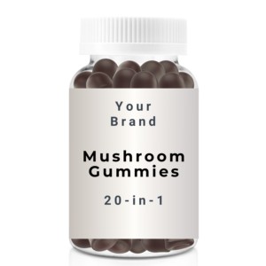 Gomas de setas certificadas GMPc de alta calidad, 20 en 1, suplementos nutricionales de etiqueta privada - Product Image 1