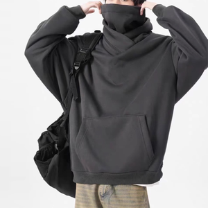 Sweat-shirt d'hiver personnalisé de grande taille pour hommes Manteau à capuche décontracté conçu en club Brodé en 3D Col pile Ninja pour l'automne/hiver - Product Image 1