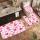 Ensemble de tapis de salle de bain imprimés sur mesure pour salle de bain, rideau de douche antidérapant, tapis de bain - Product Image 4