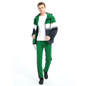 Chándales apilados personalizados para hombre, ropa de calle, sudaderas con capucha, conjuntos de dos piezas, chándal con capucha Cargo Joggers - Product Image 1
