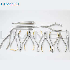 LIKAMED Kit de instrumentos de ortodoncia Juego de alicates de herramientas ortopédicas con 16 PCS Kit de alicates ortopédicos de alta calidad listo en Stock - Product Image 2