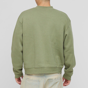 Sudaderas de lana de algodón pesado en blanco de alta calidad, sudaderas con capucha y cuello redondo, sudadera con logotipo personalizado, Sudadera de cuello redondo para hombre 2025 - Product Image 2