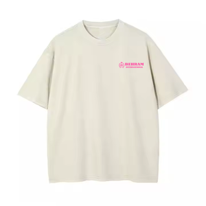 T-shirt en molleton pour homme grande taille, col rond, coupe ample, streetwear, 100% coton biologique, qualité supérieure - Product Image 6