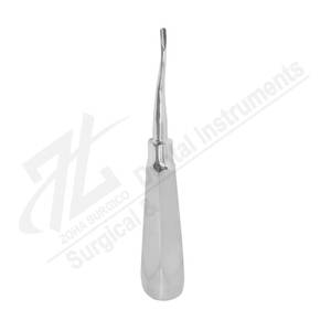 High Quality 3.0 mm Curved Stainless Steel <b>Dental</b> Root Elevator Manual Teeth Extraction <b>Tool</b> German Technology Made in Pakistan - Product Image 1