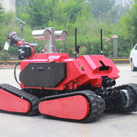 Robot de lutte contre l'incendie EXW MC100BGD antidéflagrant ATEX 4x4 robuste pour la lutte contre l'incendie et les secours, distance de contrôle à distance de 1000 m