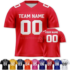 Camisetas de fútbol americano sublimadas personalizadas de alta calidad, al por mayor uniforme de equipo directo de fábrica, poliéster transpirable - Product Image 6