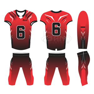 Uniforme de fútbol americano profesional de alta calidad para hombres cómodo transpirable secado rápido 100% poliéster Tops conjunto de talla grande - Product Image 1