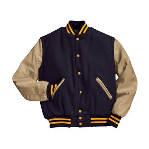 Chaqueta bordada con letras en blanco de alta calidad, precio al por mayor, producto totalmente personalizado, parche con logotipo aduanero, trabajo hecho en Pakistán - Product Image 3