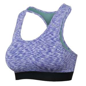 High Support Women's Yoga <b>Sports</b> <b>Bra</b> Comfortable Breathable Plus Size Lightweight Four-Way Stretch <b>Racerback</b> Front Logo Anti-UV - Product Image 4