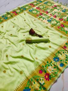 Kanchipuram-Blusa de seda pura para mujer, blusa de seda con tejido de Zari, proveedor y distribuidor indio - Product Image 4