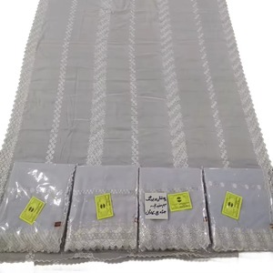 Chal Largo de Moda para Uso Diario, Transpirable, 100% Algodón Voile, Encaje Floral Bordado con Pedrería, Tela Suave y Modesta para Verano - Product Image 3