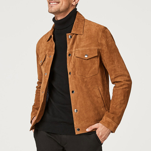 Abrigos y chaquetas de cuero impermeables respetuosos con el medio ambiente de calle para hombre personalizados OEM, temporada de primavera, fabricados en Pakistán - Product Image 3