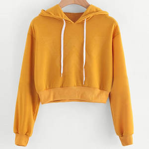 High Quality Sweatshirts <b>Women</b> Crop <b>Top</b> Hoodie 2025 New Style OEM ODM Casual Custom Logo Printing Crop <b>Top</b> Hoodie - Product Image 3