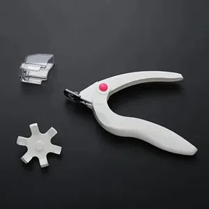 Noyau professionnel en acier inoxydable label privé peinture Laser Logo poignée en métal amovible Type de recharge coupe-ongles - Product Image 4