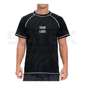 Camiseta Deportiva de Gimnasio, Protección UV, Manga Corta, Diseño Sublimado, Último Diseño, para Entrenamiento de MMA, Protección UPF50+, Transpirable, Secado Rápido - Product Image 1