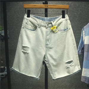 High Heavy Quality <b>Men's</b> Casual Denim Shorts Classic Fit Distressed Summer Jots <b>Men</b> Fashion Ripped Short <b>Jeans</b> - Product Image 6