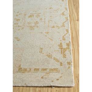 Tapis en laine noué à la main Erbe Ivory, style bohème, GS-1068 (Cs-07), motif médaillon abstrait, pour la maison, le couloir, le salon, tapis rectangulaire fait main - Product Image 4