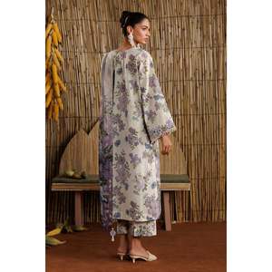 Haut à manches trois-quarts en tissu lawn brodé style bohème SF-4528 - Product Image 2