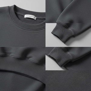 เสื้อสเวตเชิ้ตผ้าฟลีซคุณภาพสูง ขายส่ง 100% ผ้าฝ้าย 400GSM สำหรับผู้ชาย ฤดูหนาว แบบเรียบ สีพื้น ทรงปกติ ไหล่ตก เป็นมิตรกับสิ่งแวดล้อม - Product Image 4