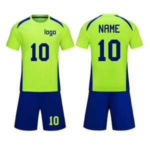 เสื้อยืดและกางเกงขาสั้นยูนิฟอร์มฟุตบอลเสื้อเจอร์ซีย์ฟุตบอลมาใหม่แฟชั่นออกแบบโลโก้ได้ตามต้องการ - Product Image 1