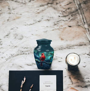 Urna Funeraria de Metal con Acabado Esmaltado Ovalado Art Deco de Nuevo Diseño, con Grabado a Mano Personalizado, Capacidad de 1-2L y Caja de Terciopelo - Product Image 3