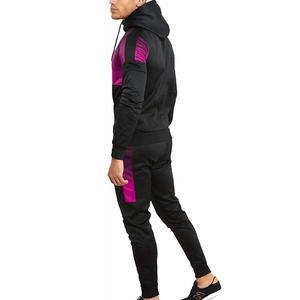 Personalizable Nuevo Diseño Nylon Reflectante Raya Jogging Chándal Hombres Etiqueta Privada 2 Piezas Set XL Cremallera Invierno Gimnasio - Product Image 5