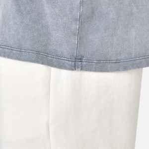 Camiseta de gran tamaño de algodón 280 pesado de 100% G para hombre, serigrafía de lavado ácido con hombros caídos, logotipo personalizado, camiseta de lavado ácido Unisex - Product Image 6