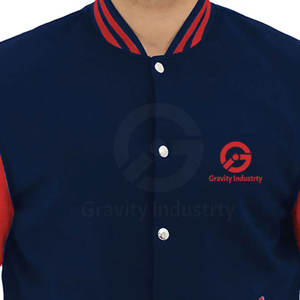 Veste d'hiver personnalisée pour homme à prix abordable, style Letterman, avec col montant et logo frontal, respirante, écologique et de haute qualité - Product Image 5