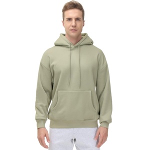 Sweat-shirt classique pour homme, mode streetwear moderne, printemps, écologique, à capuche, manches longues, en polaire chaude, avec poche kangourou - Product Image 3