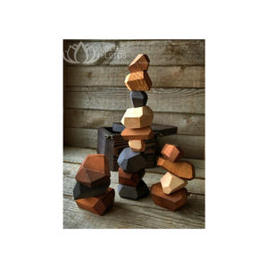 Las piedras de equilibrio Tumi Ishi más recomendadas, combinando arte y mindfulness rocas de madera hechas a mano transforman el tiempo de juego - Product Image 1