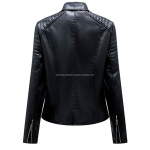 Chaquetas de Cuero de Moda para Mujer, Último Diseño, Gran Venta, Logotipo Personalizado, Estilo y Color - Product Image 3