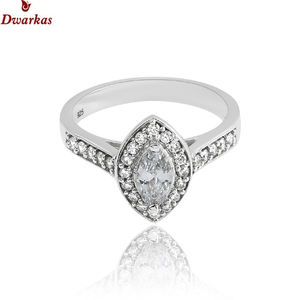 Luxury 925 Sterling Silver Half <b>Eternity</b> Band Trendy <b>Cubic</b> <b>Zirconia</b> Stone Wedding Engagement <b>Ring</b> for Women Classic for Parties - Product Image 5