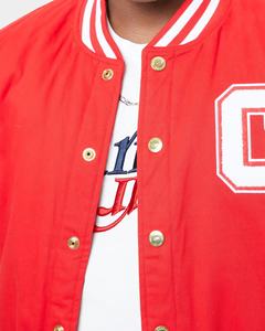 Blouson universitaire personnalisé pour homme, style streetwear, en toile et laine, avec manches en satin et cuir, idéal pour l'hiver – Vente en gros - Product Image 6