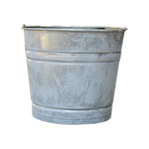 Macetas Redondas de Diseño Moderno para Decoración de Fiestas, Decoración Navideña al por Mayor, Macetas Galvanizadas - Product Image 3