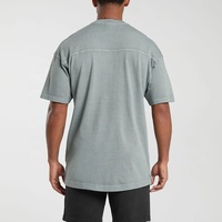 T-shirts personnalisés 100 % coton pour hommes, coupe oversize, manches courtes, imprimé formel, écologiques, infroissables, en tissu tricoté 220g