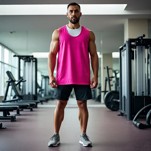 Workout Running Jogging <b>Vest</b> Stringer <b>Men's</b> Racer-Back <b>Muscle</b> Fit Singlet Tops <b>Men</b> Customize Crew Neck Breathable Tank Top <b>Mens</b> - Product Image 5