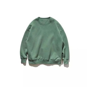 OEM Custom logo Basics Plain Crewneck Men's Blank Oversized Heavy Cotton <b>Fleece</b> Embroidery Printing Orange Sweatshirt for Men - Product Image 5