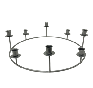 Support de l'avent en fer décoratif classique bougeoir couleur argent pour éclairage de noël décoration vaisselle décorative - Product Image 6