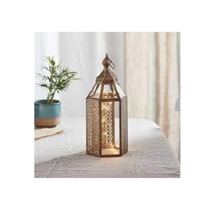 Nouveau design de lanterne légère en métal brillant lanternes marocaines personnalisables pour hôtels et restaurants fabriqués par l'Inde - Product Image 4