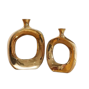 Oferta de fábrica, jarrón hecho a mano, macetas de Metal y maceta, centro de mesa, maceta decorativa - Product Image 2