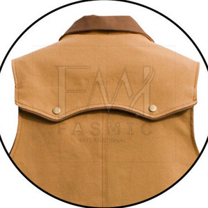 เสื้อกั๊กหนังแขนกุดสำหรับผู้ชายเสื้อแจ็คเก็ตแฟชั่น - Product Image 6