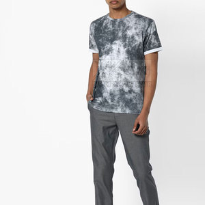 Street Wear Dernière conception Hommes T-shirts délavés à l'acide Couleur unie Taille adulte Hommes T-shirts délavés à l'acide - Product Image 4