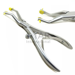 Alicates profesionales para quitar coronas dentales, pinza de dientes de acero inoxidable, punta de goma, extracción de ortodoncia, instrumentos médicos - Product Image 1