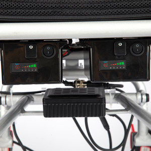 Silla de ruedas eléctrica plegable de tamaño estándar de aleación de aluminio - Product Image 6