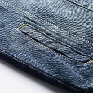 Meilleure vente de veste en jean pour hommes 100% coton dernière vente en gros de style High Street en stock pour la saison de printemps - Product Image 6