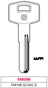 Llave Punzonada de Latón Tar16r (g. Vag 2) Taroni - Product Image 1