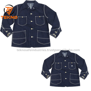 Chaqueta vaquera elegante para hombre, ropa informal OEM, venta al por mayor, chaqueta vaquera de algodón de alta calidad, Chaquetas vaqueras personalizadas para hombre a la venta - Product Image 5