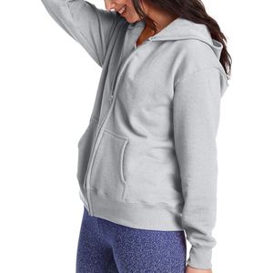 Nouveau style Logo personnalisé femmes décontracté solide longueur régulière hiver à manches longues polaire à capuche survêtement empilé pantalon - Product Image 6