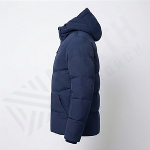 Veste imperméable de qualité tendance, écologique, parka d'hiver matelassée à capuche, vêtements pour hommes, manteau thermique d'extérieur chaud - Product Image 3