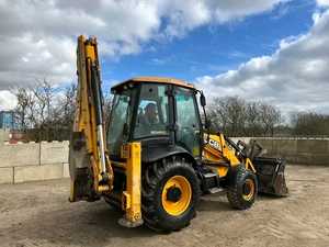 Chargeur original d'occasion de chargeuse-pelleteuse JCB avec cabine confortable Chargeur d'occasion de pelle rétro sur pneus JCB 4x4 3cx 4cx en stock à vendre - Product Image 3